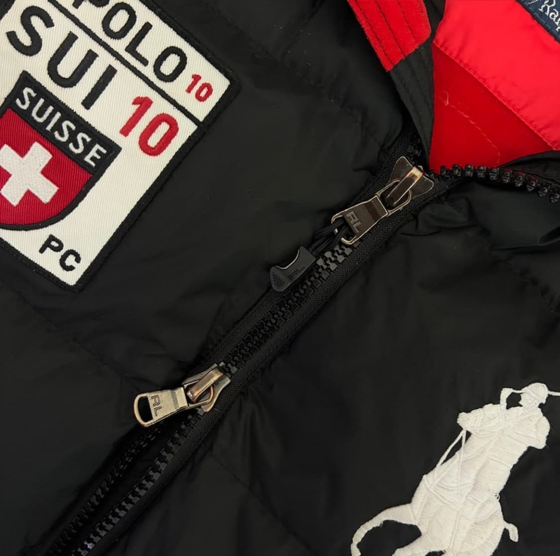 폴로 랄프로렌 자수 스위스 블랙 푸퍼 베스 트 패딩 상품이미지6