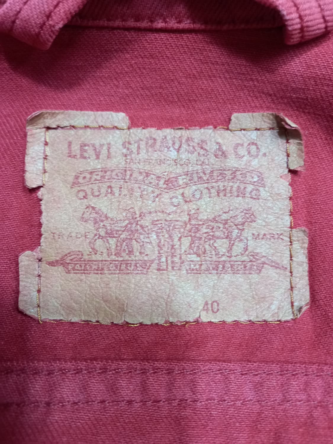 M95 90's 리바이스 Canada 데님자켓 레드 M-990 상품이미지6