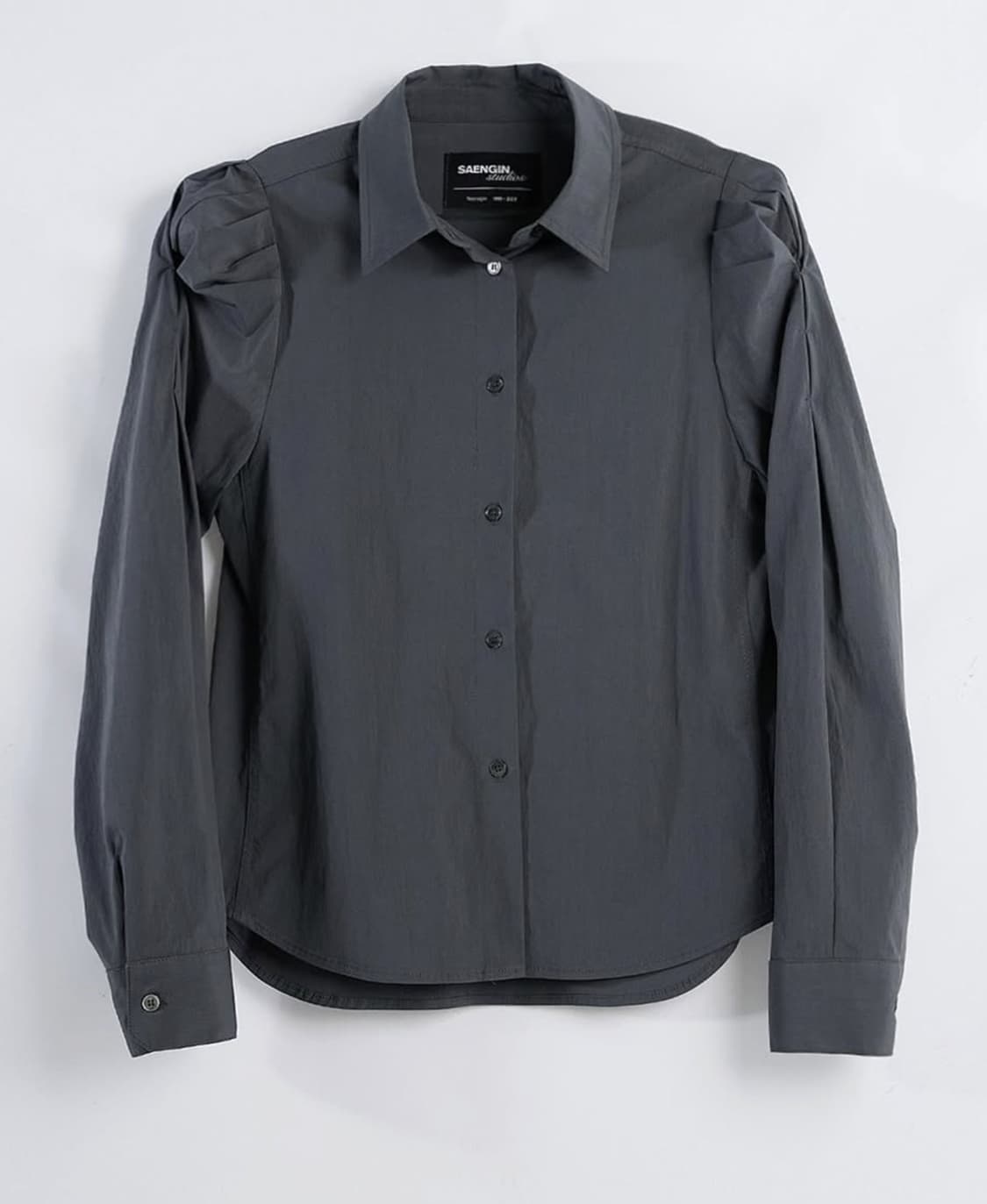생긴스튜디오 퍼프 셔츠 다크그레이 상품이미지2