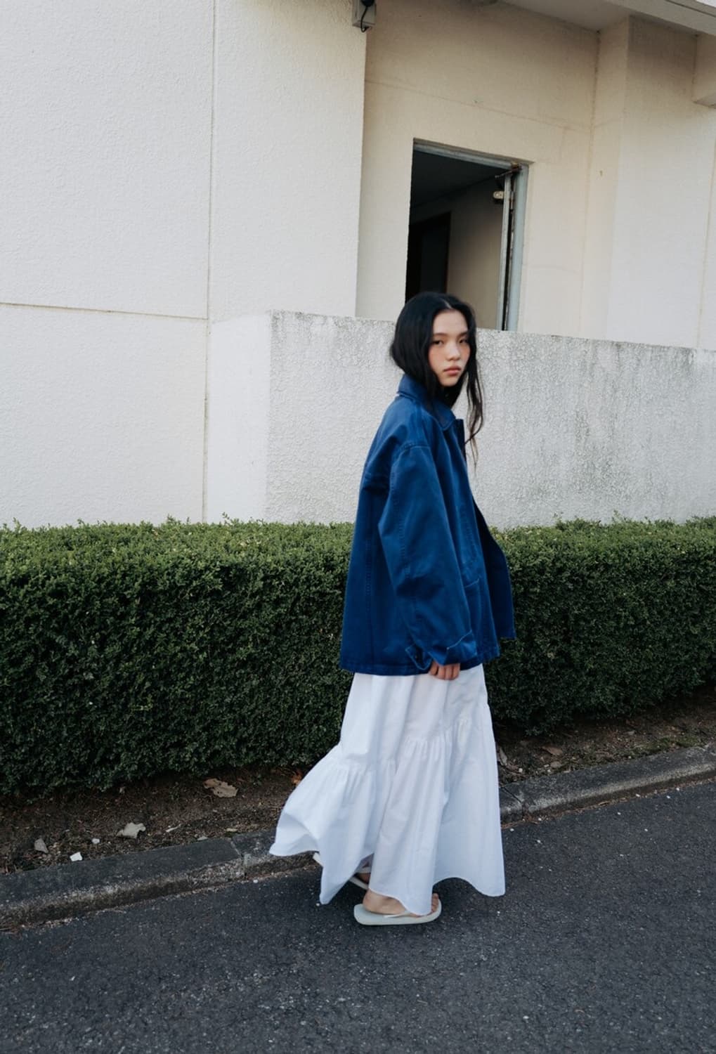 모노하 Cotton Dying Work Jacket (Blue) 상품이미지10