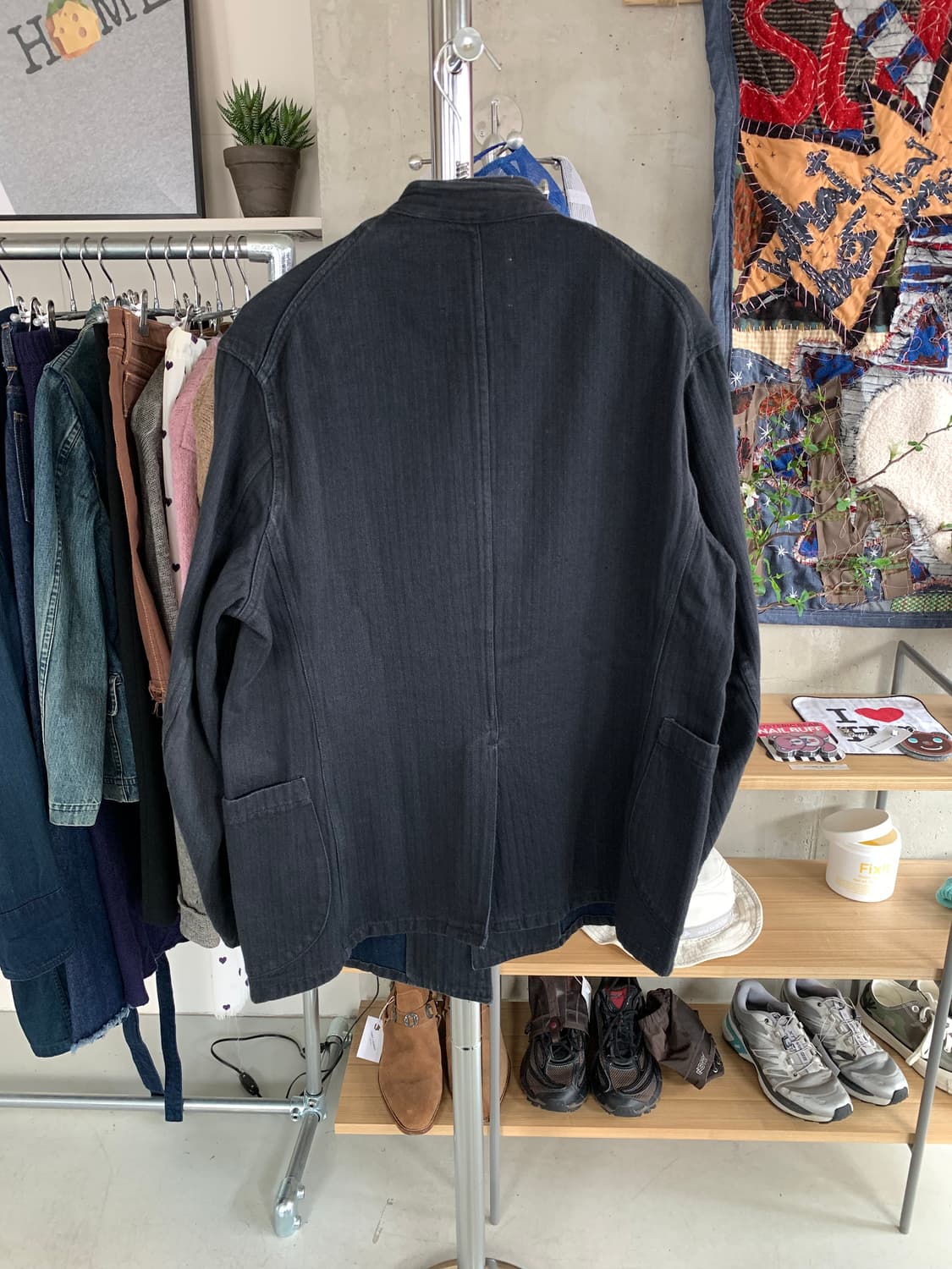 Outil 우티 비대칭 차이니즈 카라 자켓 상품이미지2