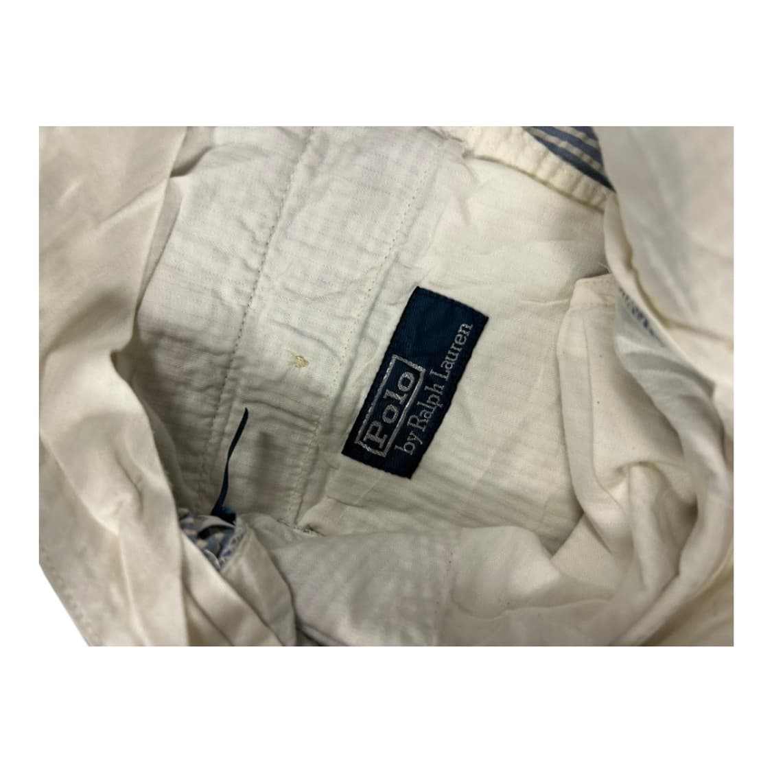M) 폴로 랄프로렌 화이트 스트라이프 시어서커 반바지 BC-039 상품이미지3