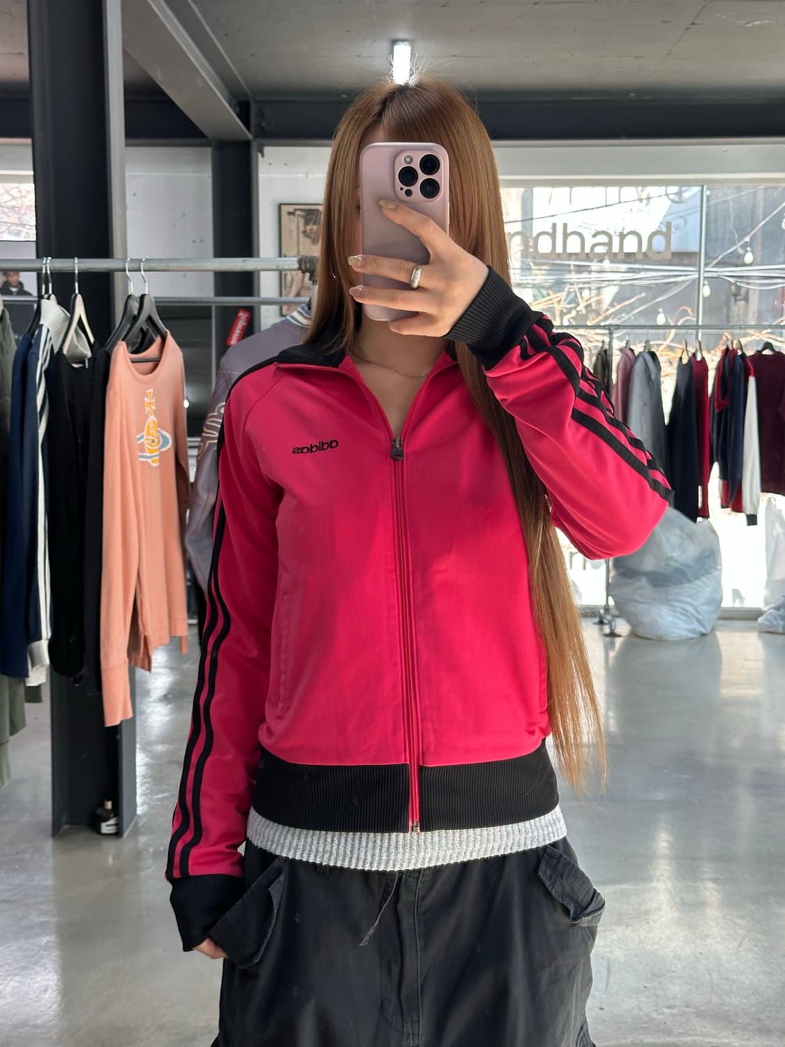 아디다스 베켄바우어 트랙 져지 핑크블랙 상품이미지3