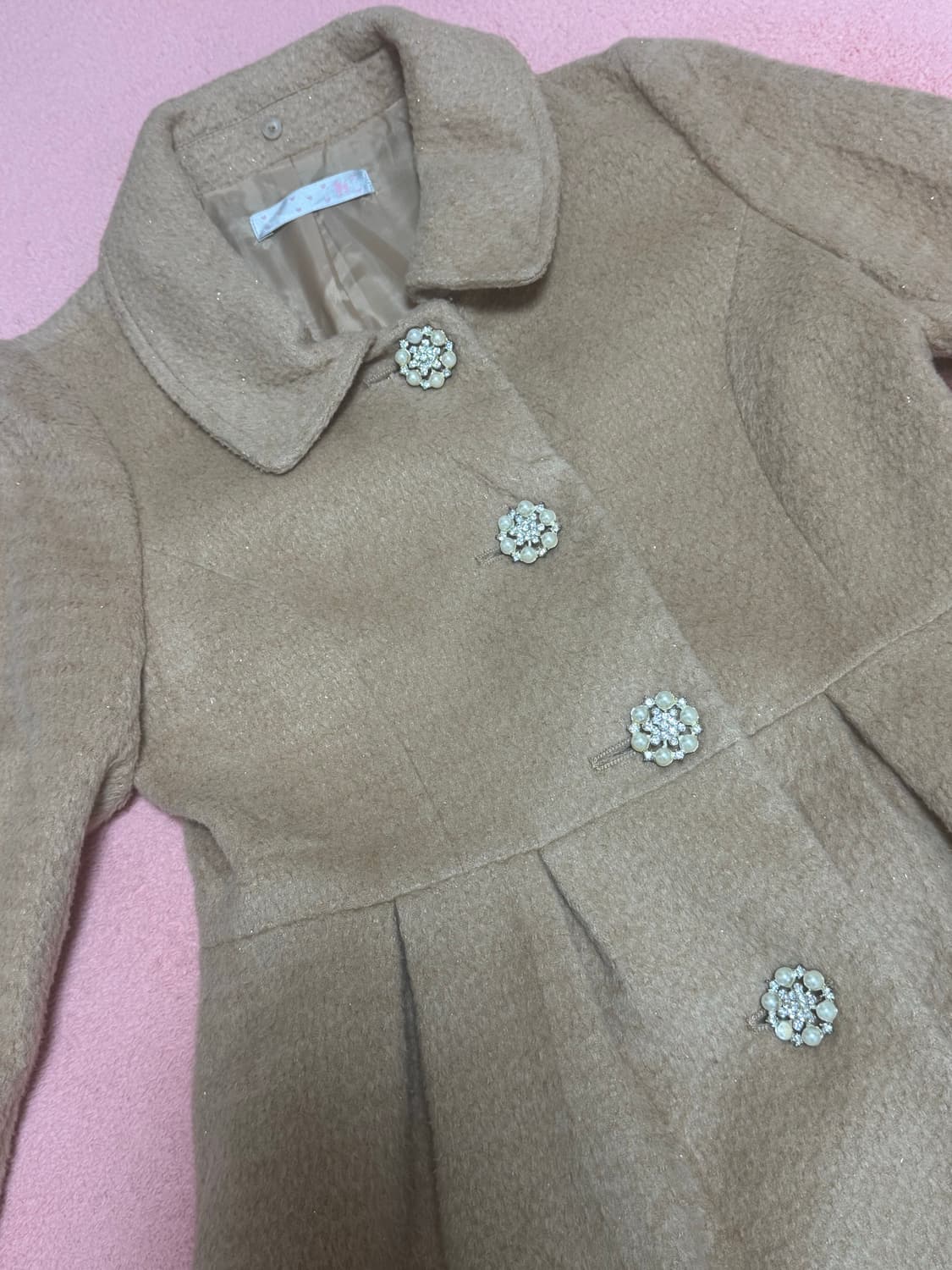 빈티지 라떼 갸루 코트 상품이미지4