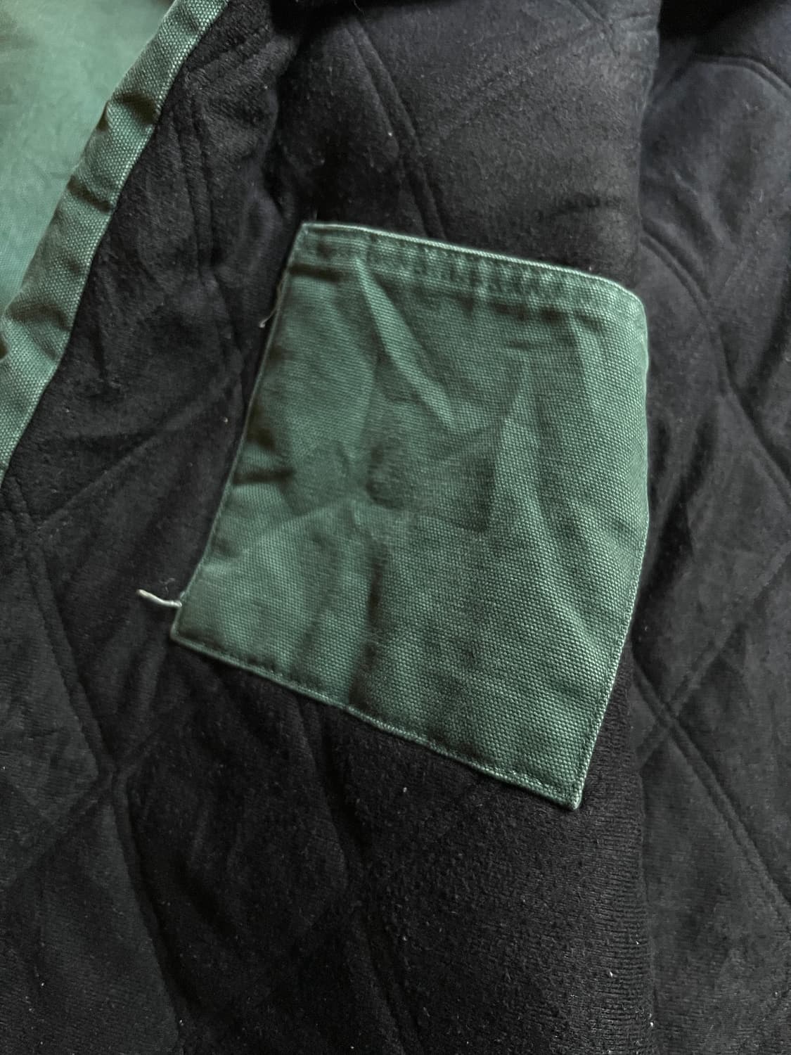 [2XL]칼하트 USA 퀼팅 라이닝 헌터그린 워크 코트 자켓 상품이미지7