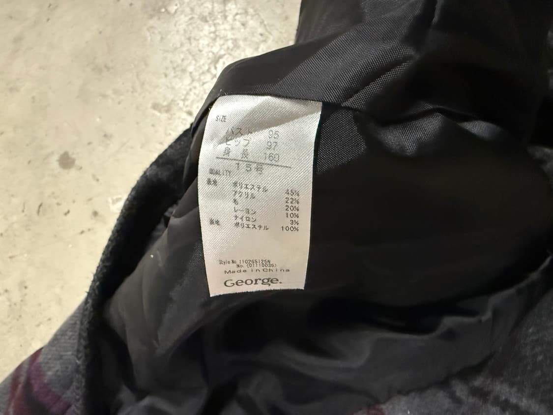 check pattern duffle button coat 상품이미지7