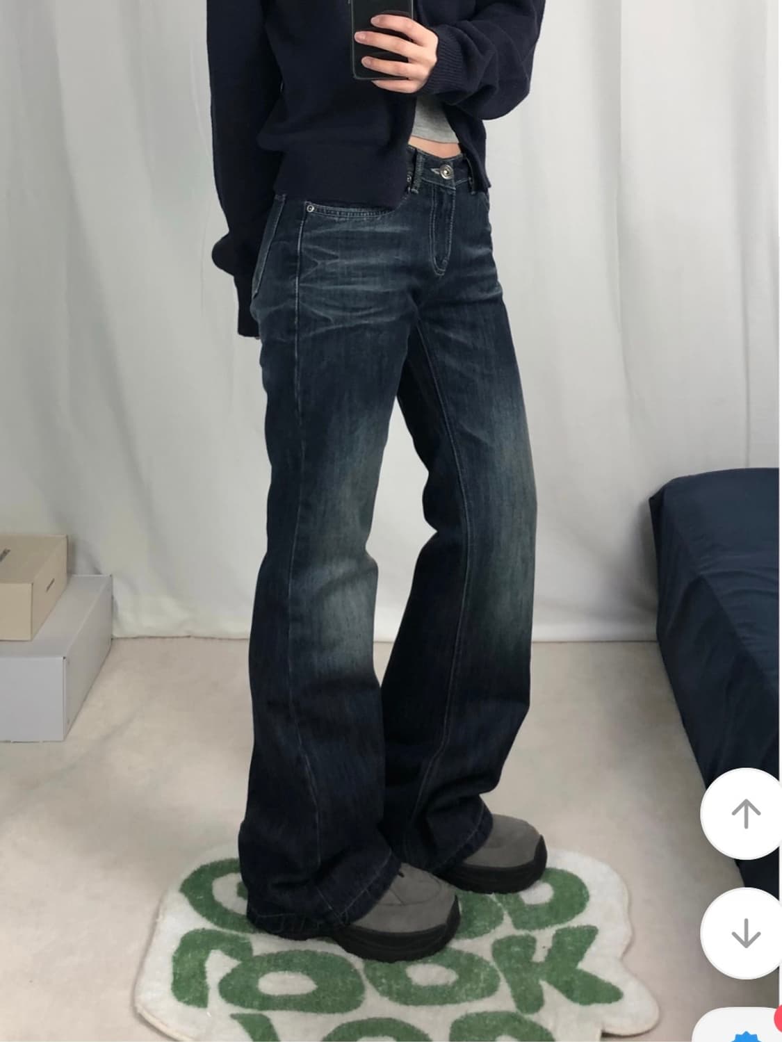 유데모닉 ootj 제나 로우 부츠컷 데님팬츠 상품이미지4