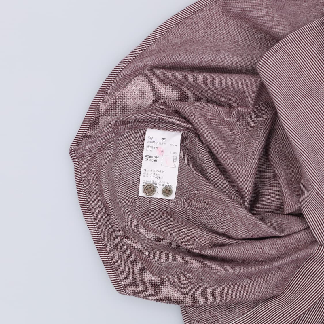 95 헤지스 잔스트라이프 셔츠 남방 4147 상품이미지7