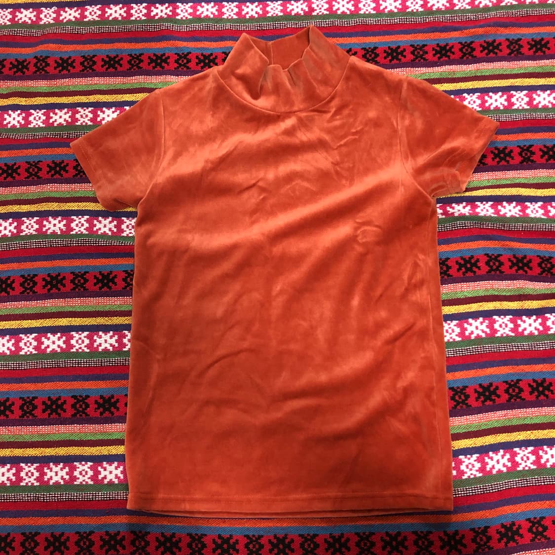 벨벳 반팔 티셔츠 상품이미지1