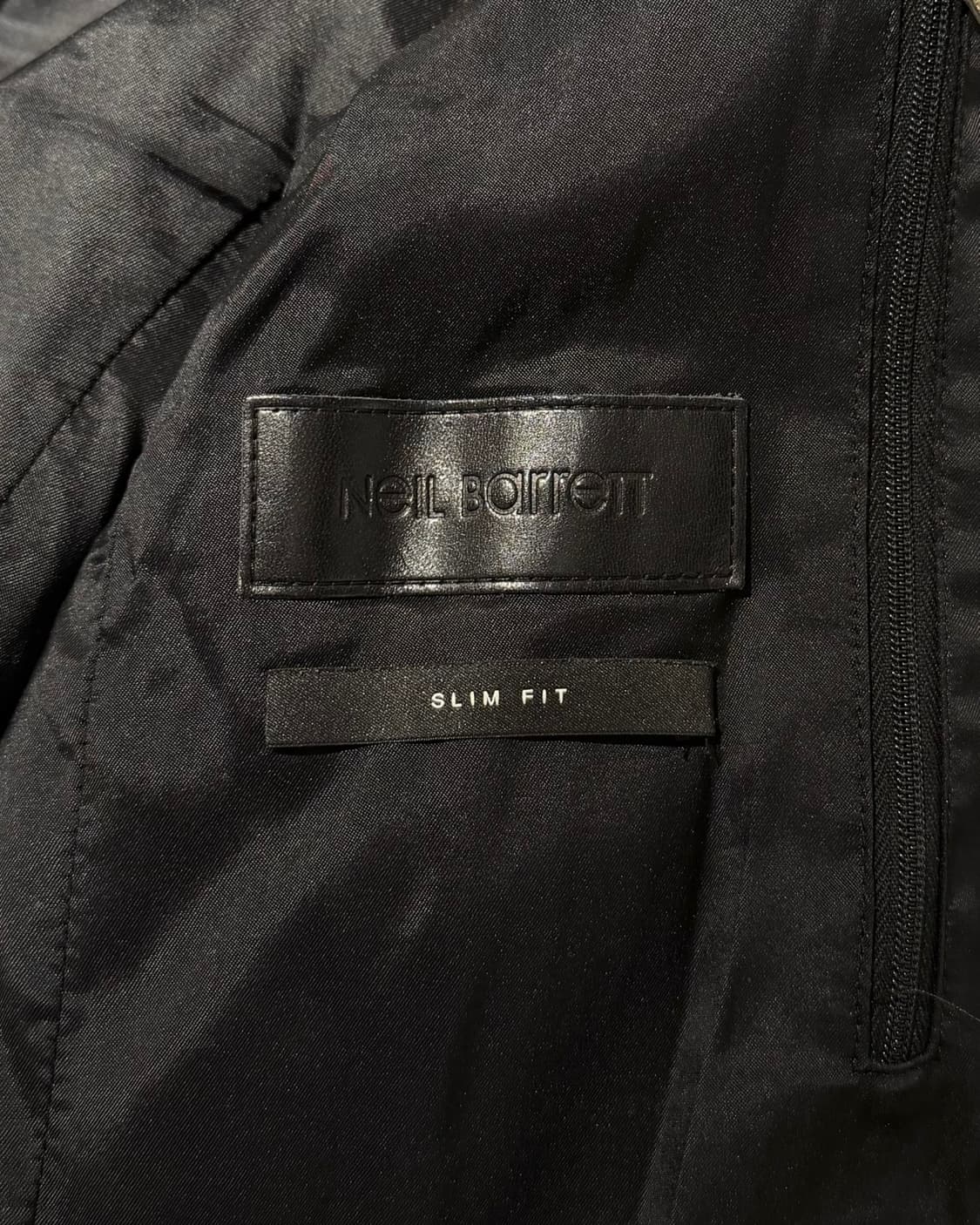닐바렛 블랙 슬림핏 버진울 바이커 자켓  상품이미지7