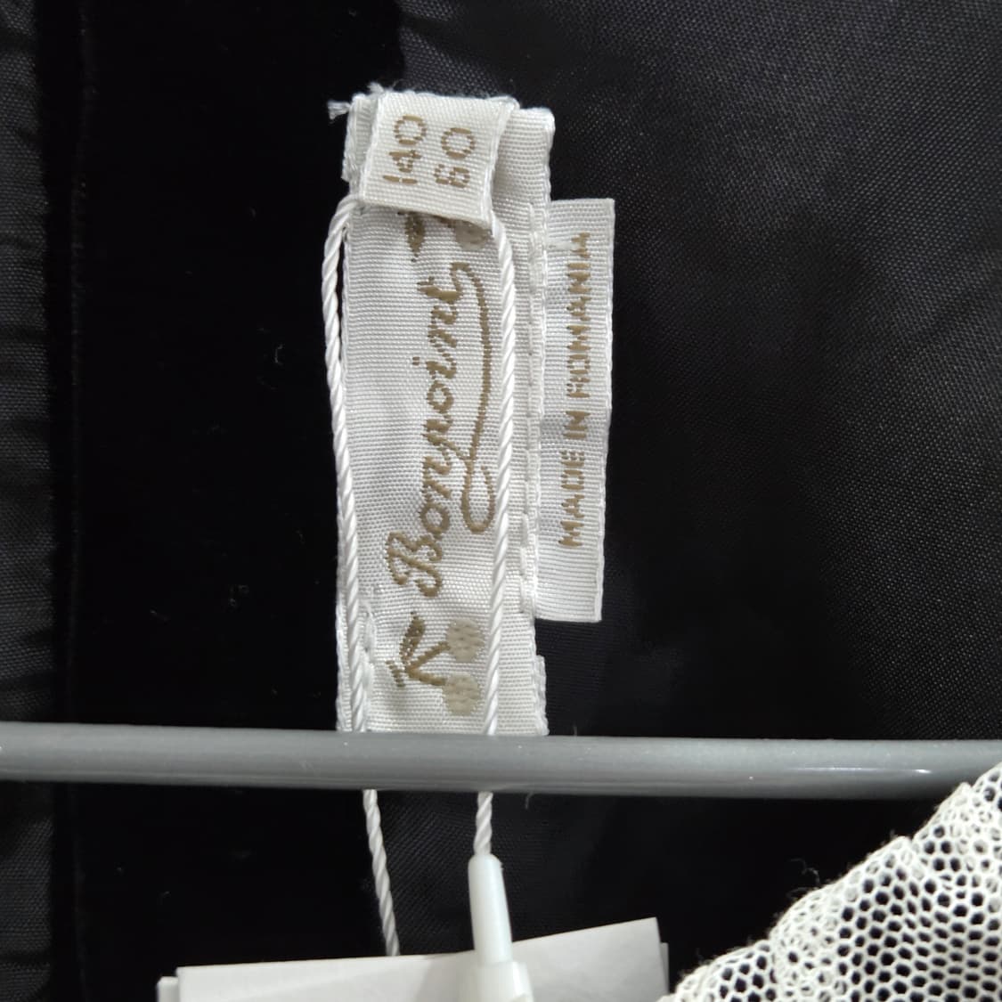 봉쁘앙 여아 블랙 벨벳 원피스 10A  상품이미지2