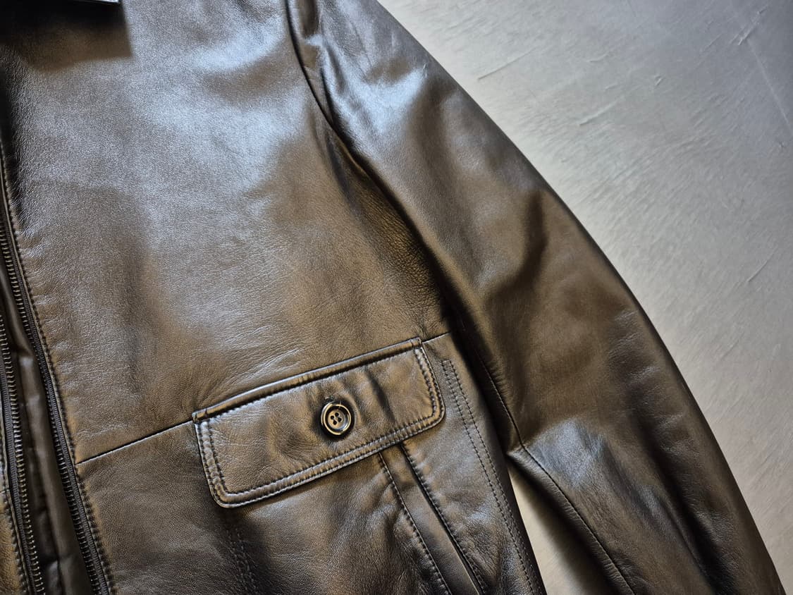 케네스콜 램스킨 가죽 봄버 상품이미지6