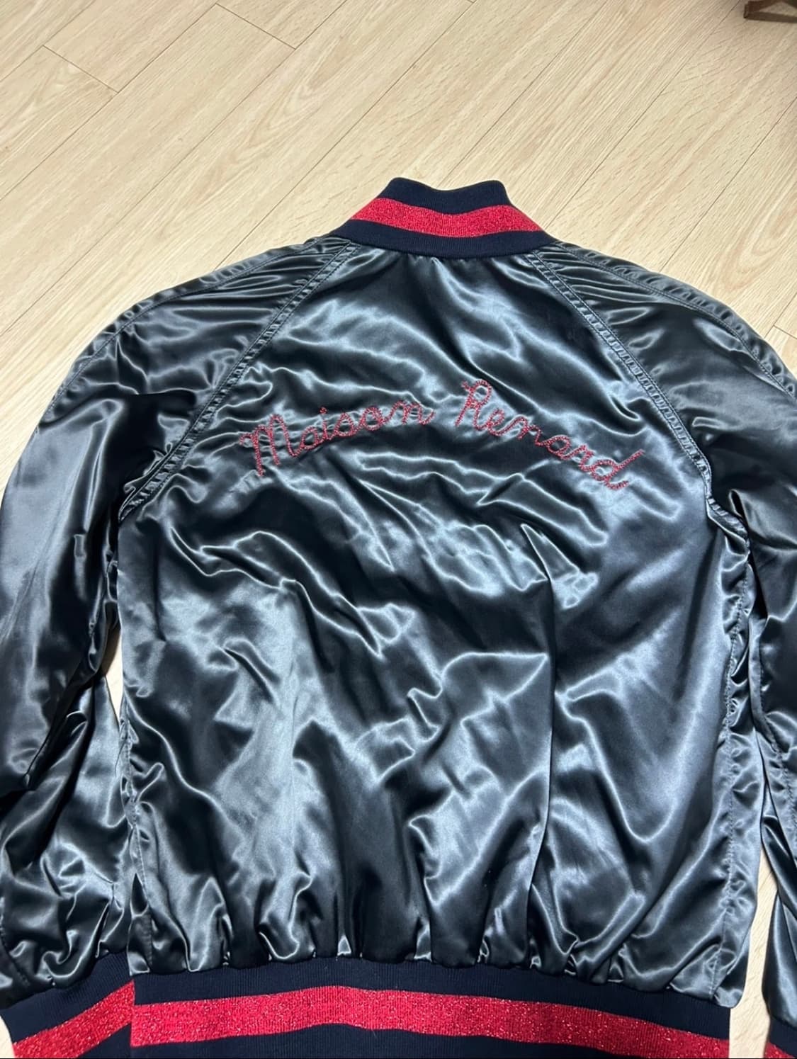 메종키츠네 네이비 새틴 스카잔 (여성) 스몰 상품이미지4