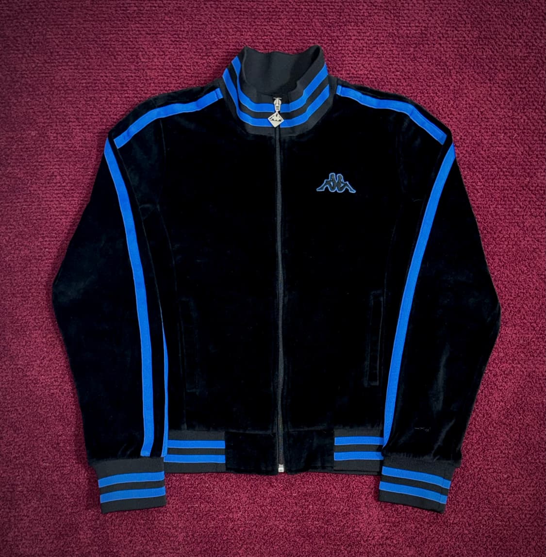 올드스쿨 카파 벨벳 벨루어 트랙탑 져지 S 상품이미지1