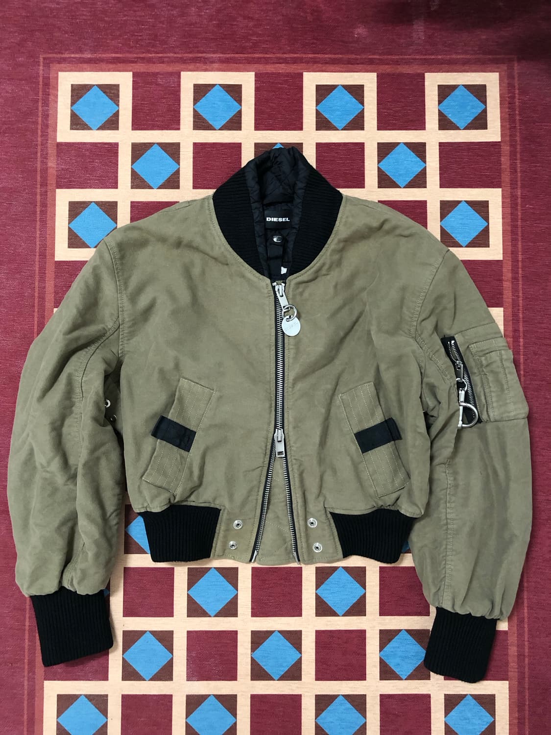 DIESEL CROP ZIPPER BOMBER 상품이미지1