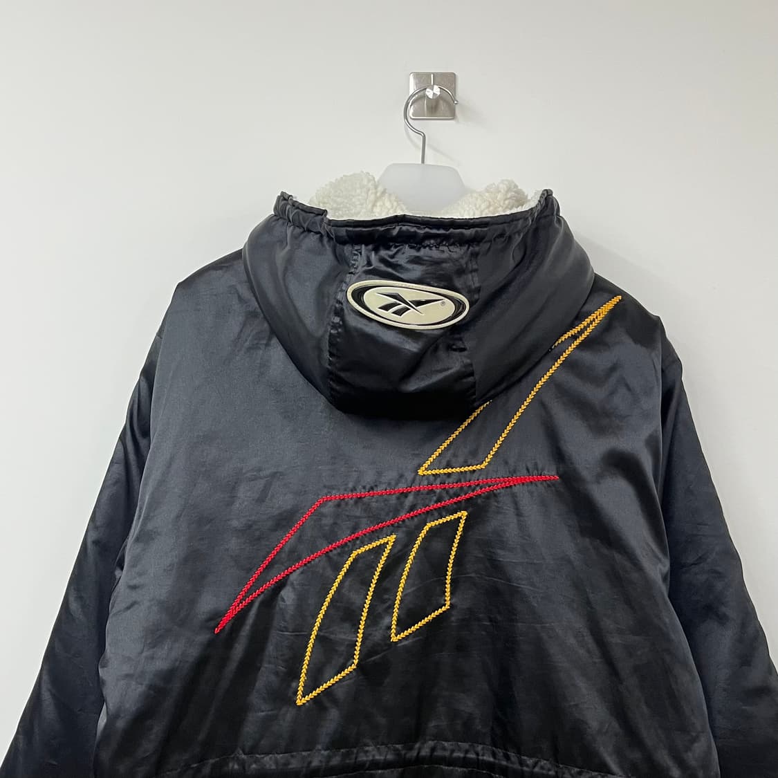 리복 자수로고 양털안감 돕바 롱패딩 상품이미지6