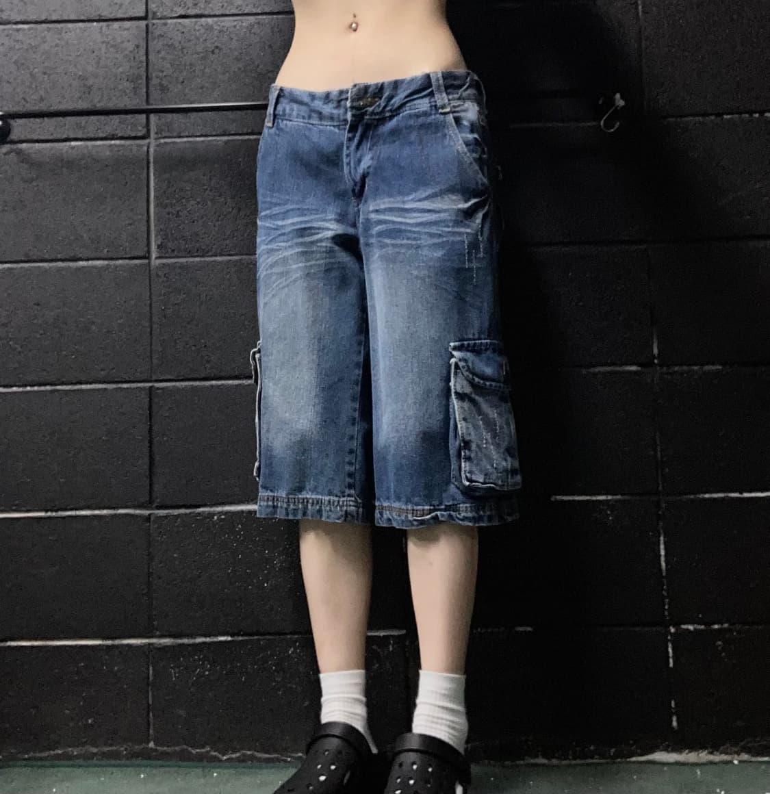 빈티지 버뮤다 중청 워싱 카고 팬츠 상품이미지1