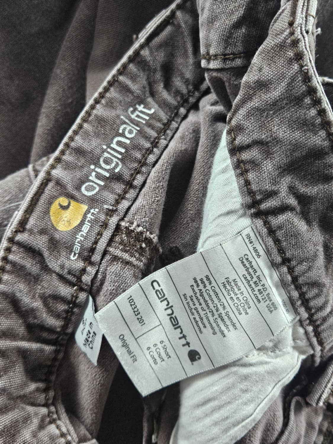 칼하트 리페어 코튼캔버스 더블니 워크 팬츠(27X30추정) / 11062 상품이미지7