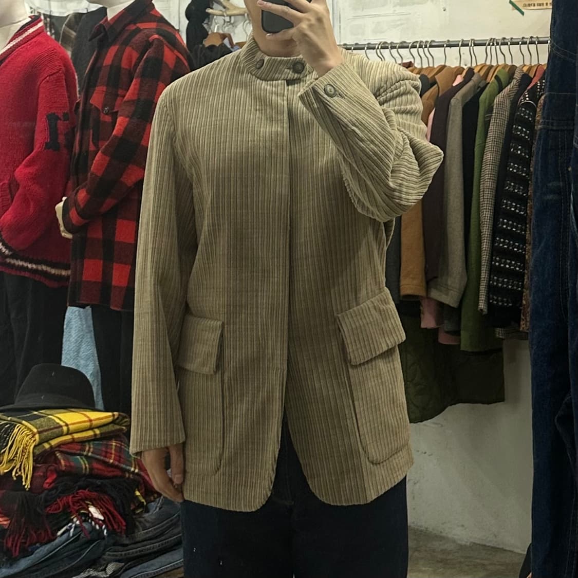 (착용컷) JUN 코듀로이 블레이져 (남성용 100) 상품이미지3