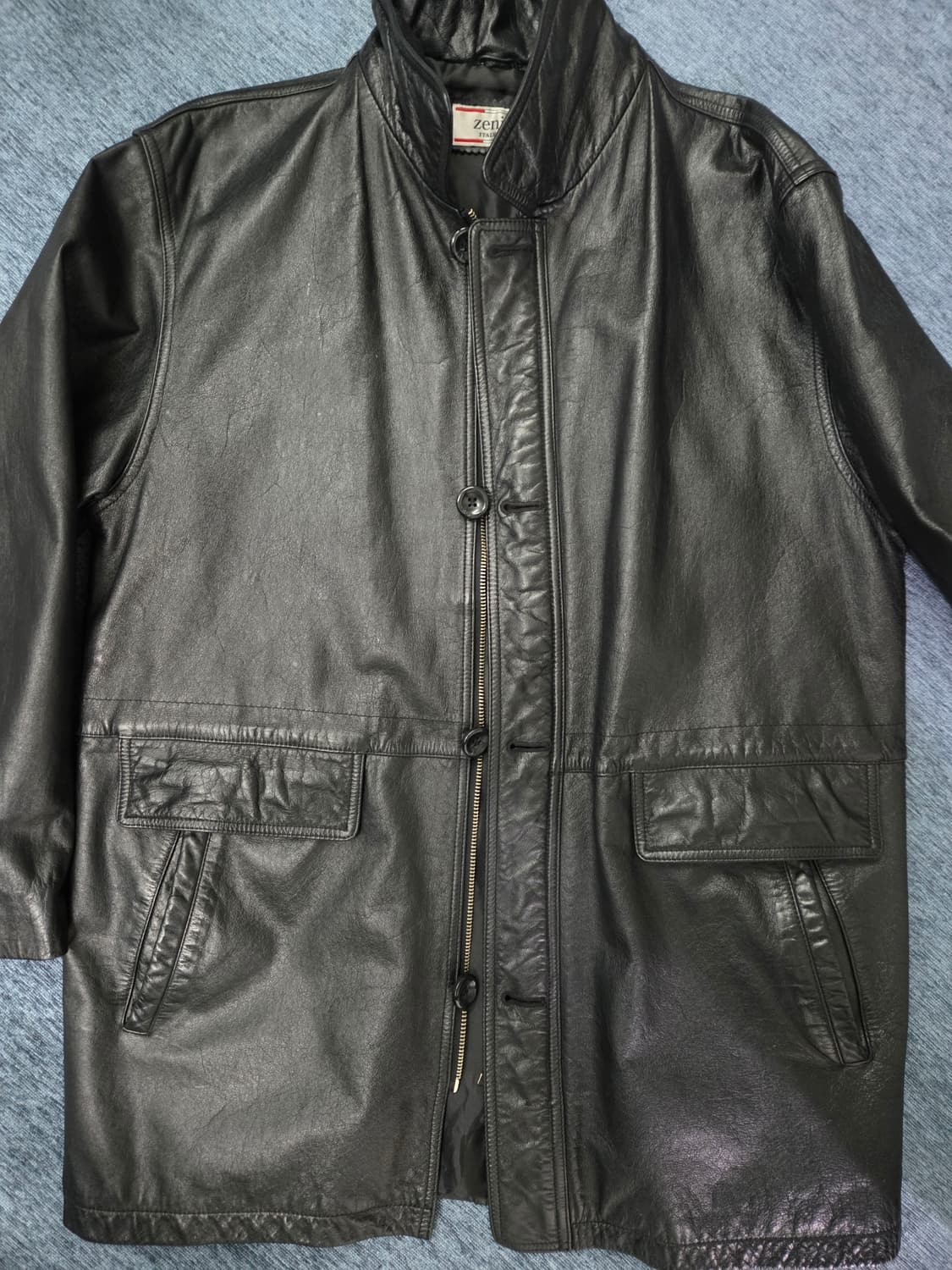 빈티지 레더 카코트 상품이미지3