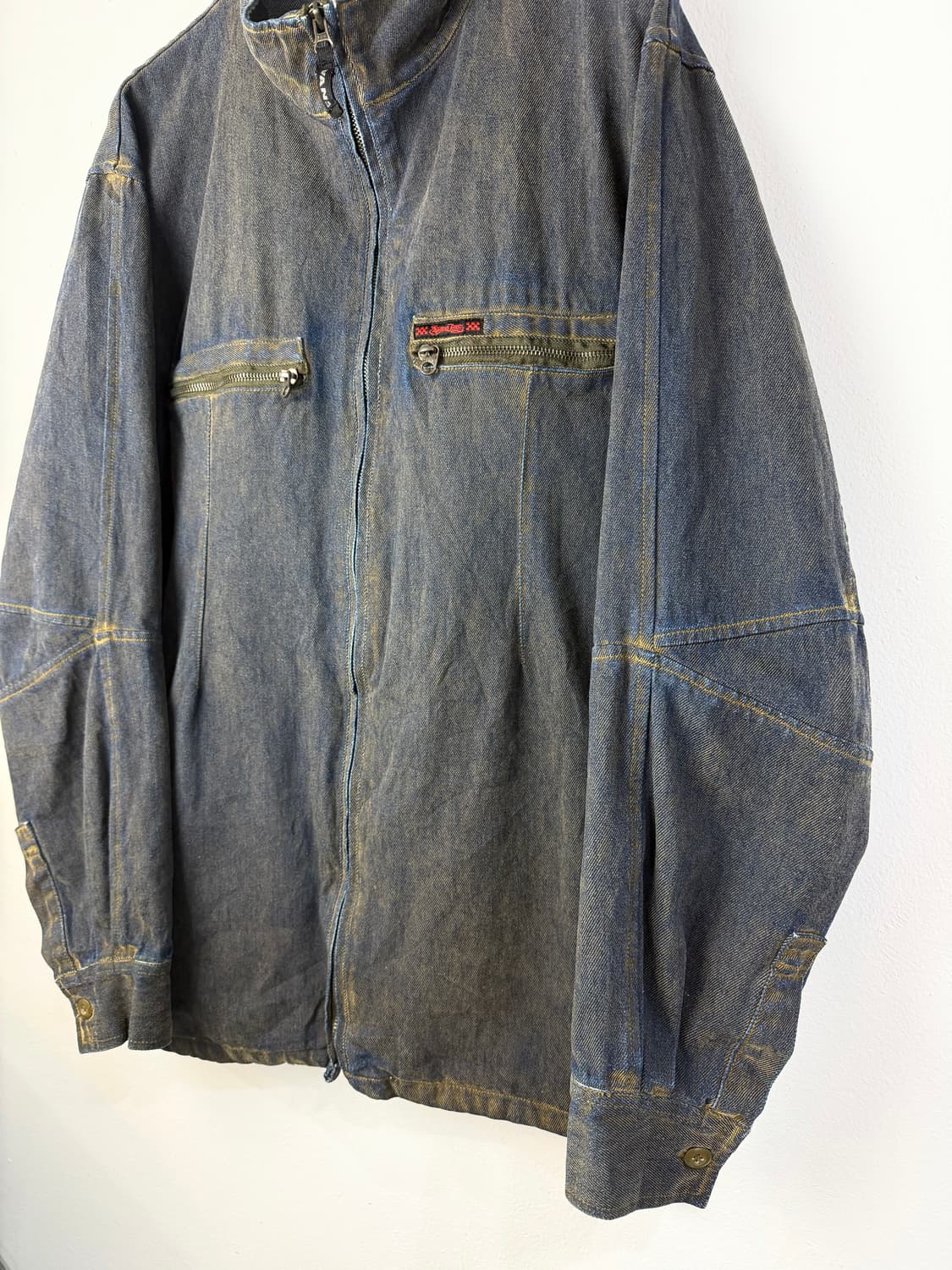 90s 반스 레이온 코티드 데님 자켓 상품이미지2