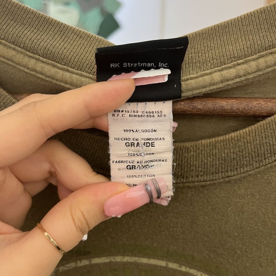 할리데이비슨 모터사이클 레이싱 펑크 말차카키 반팔티 100 C12236 상품이미지6