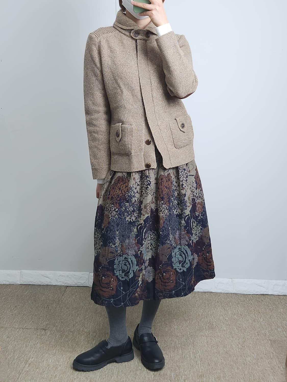 플로럴 자수 스커트 상품이미지3