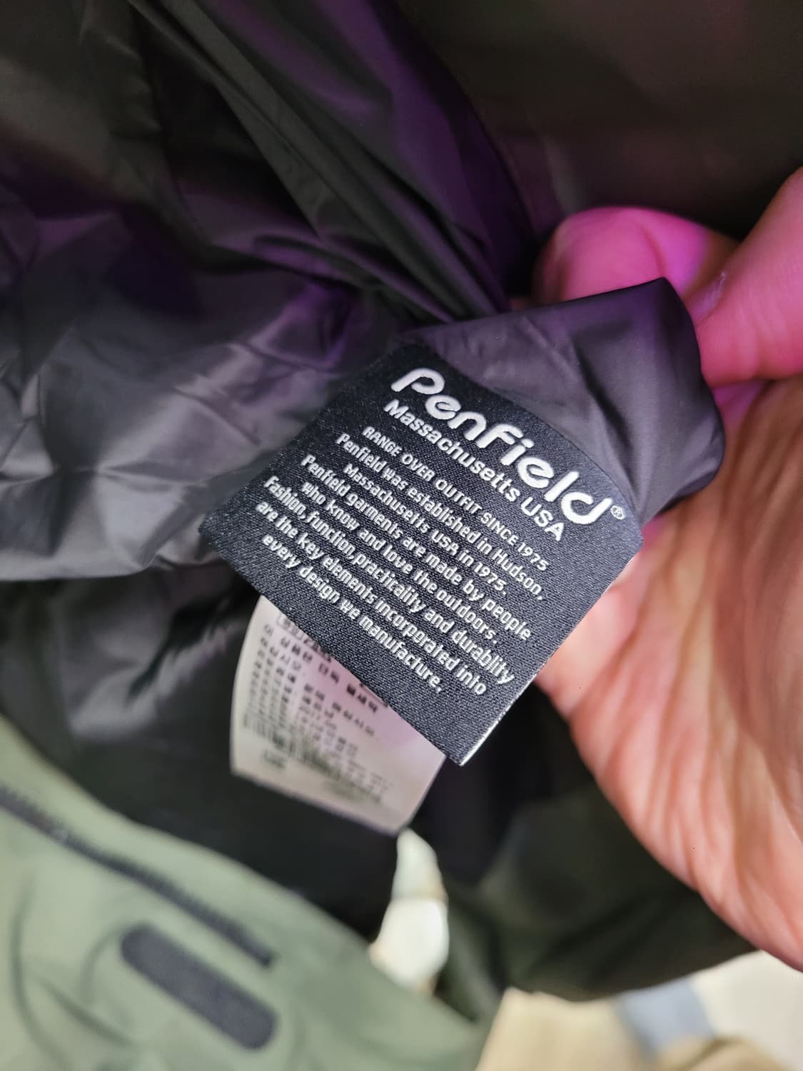 Penfield 펜필드 밝은카키색 후드 롱패딩 오리털 상품이미지6