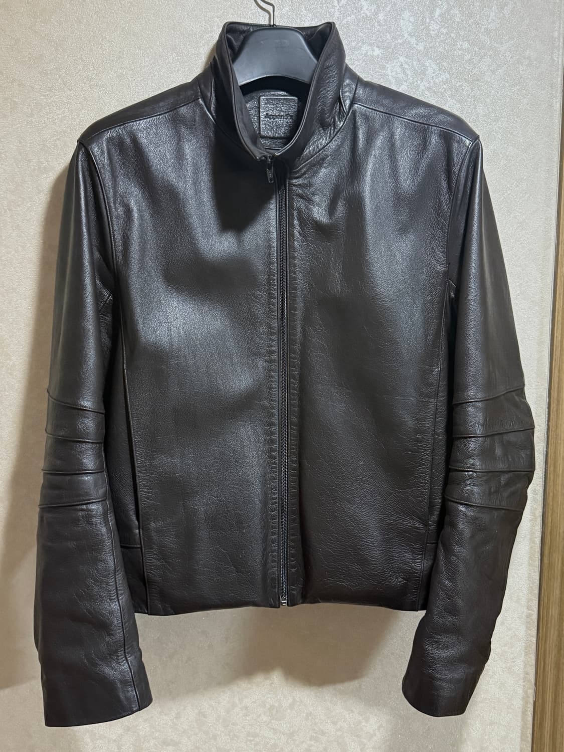 머듈 레더자켓 3사이즈 브라운 상품이미지2