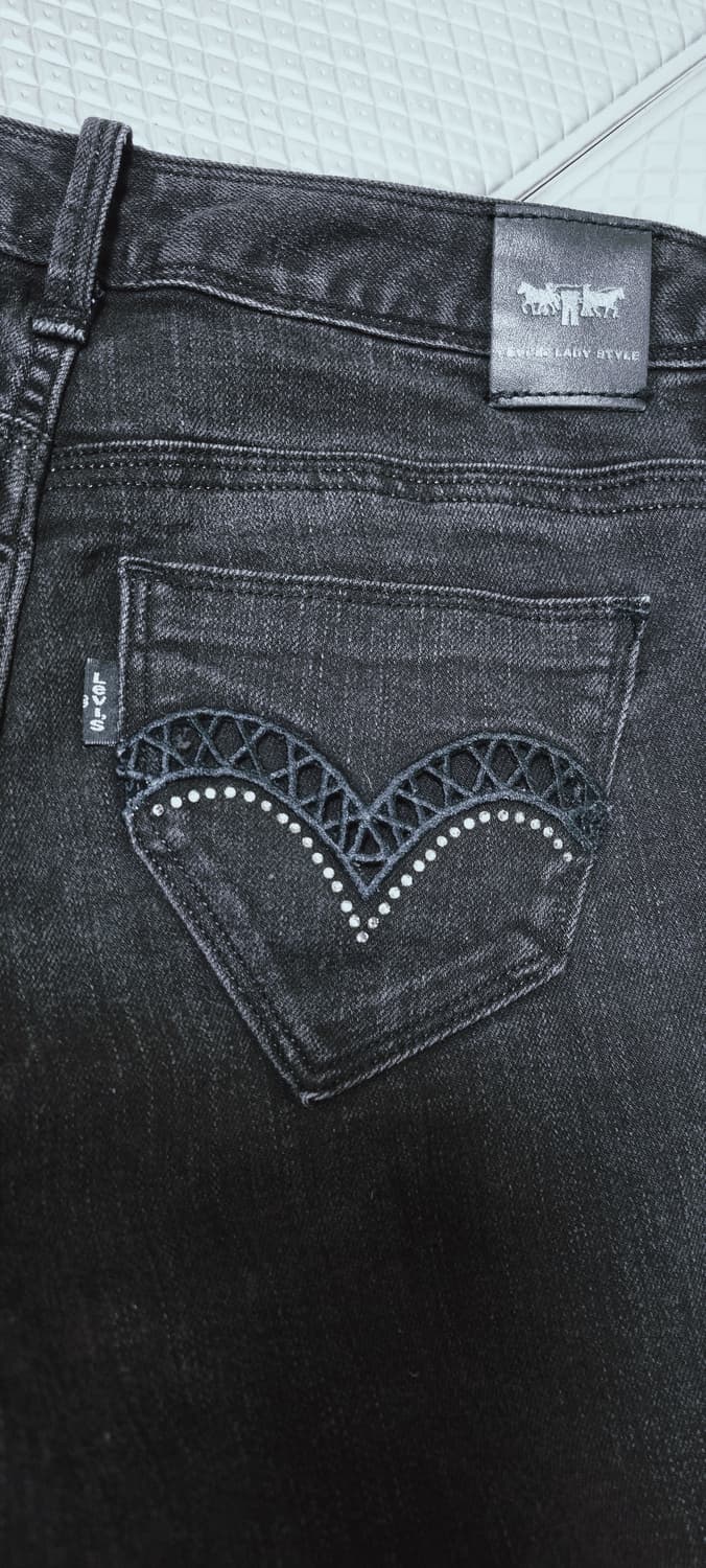 Levi's 리바이스 블랙 슬림 스트레이트진 상품이미지4