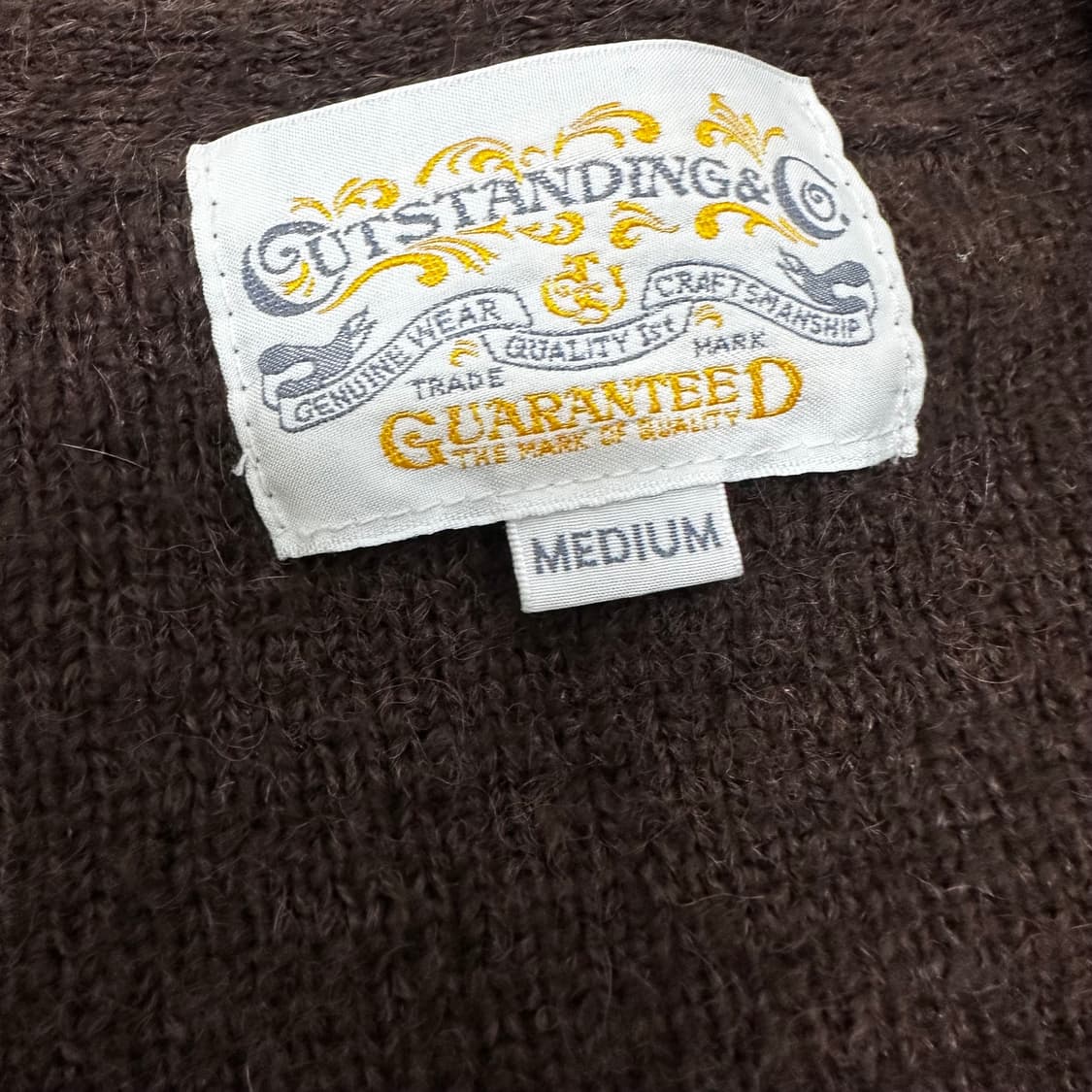 아웃스탠딩 울 가디건 브라운 M 상품이미지3