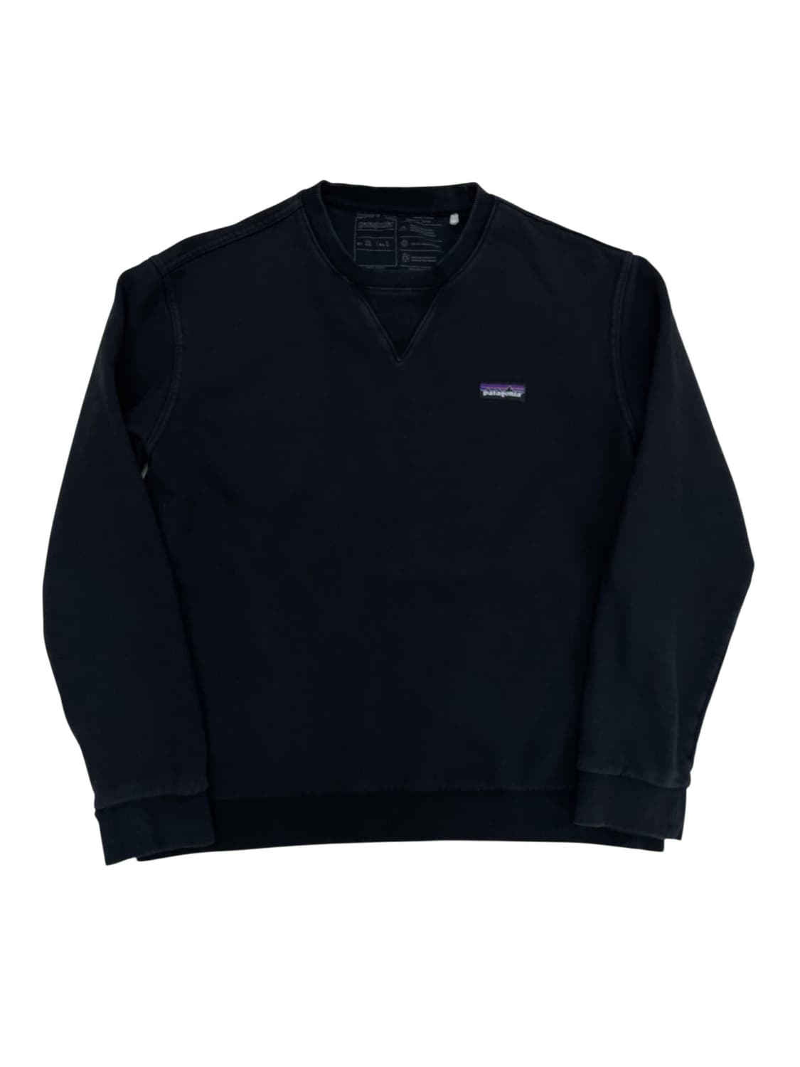[L] 파타고니아 리사이클 코튼 블랙 스웻셔츠 크루넥 맨투맨  상품이미지2