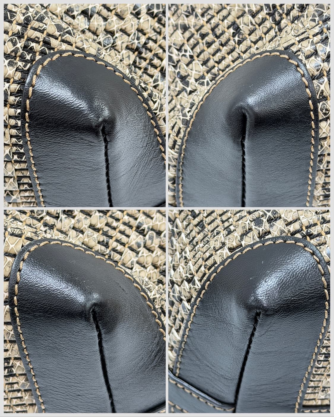 펜디 우븐 주카 레더 트리밍 롤 쇼퍼백 상품이미지7