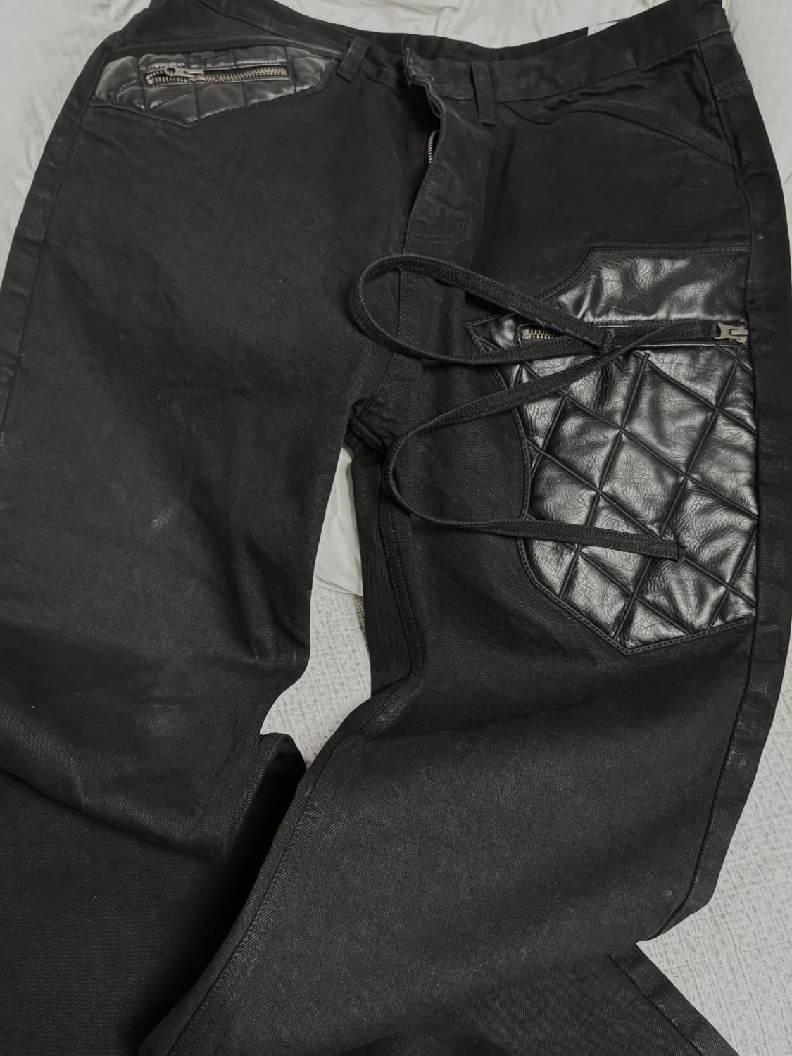 3) 에모스탠스클럽 레더 패치 플레어 진 상품이미지2