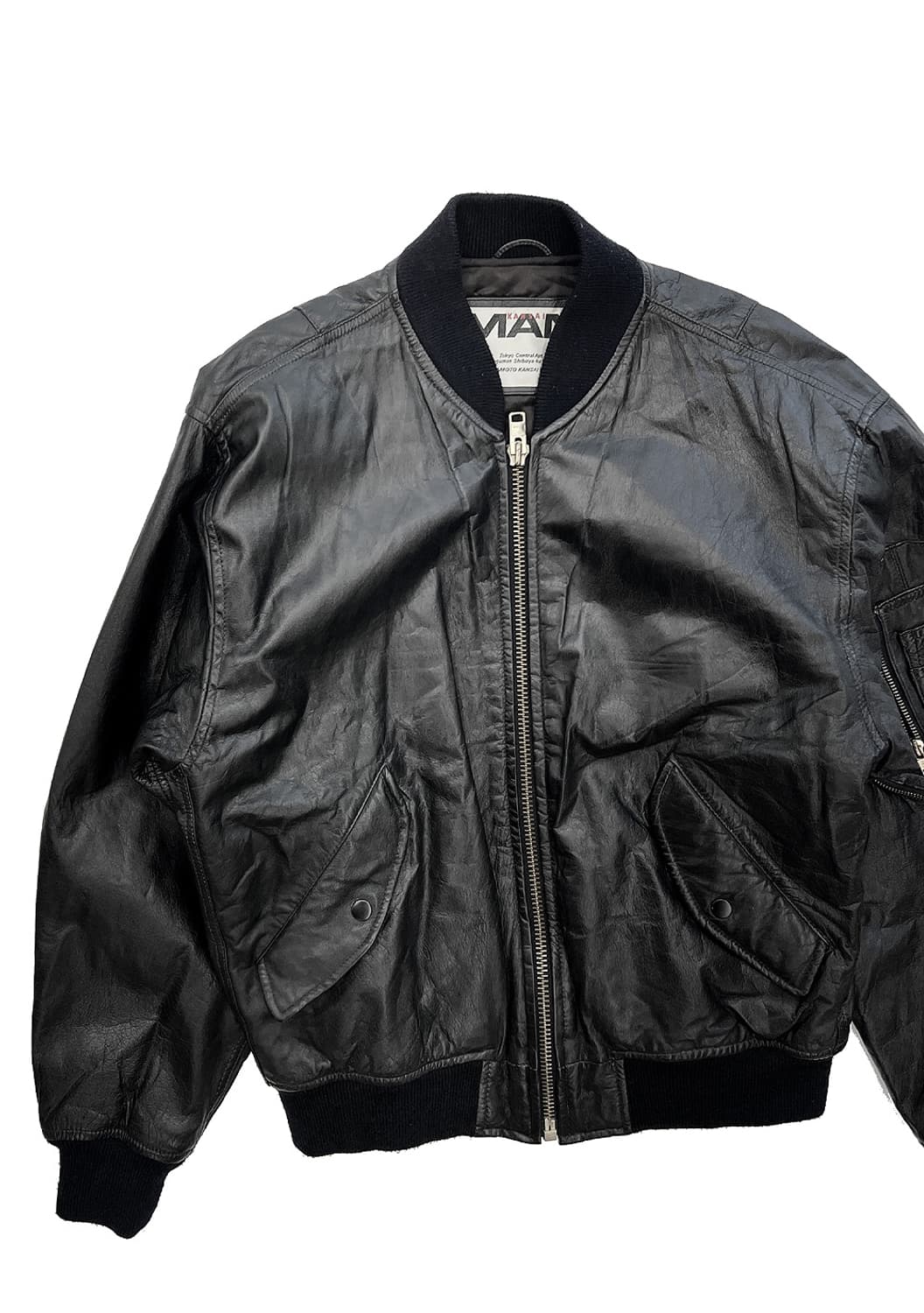 칸사이 야마모토 90s 레더 ma-1 상품이미지2