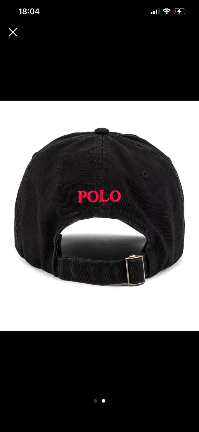 새상품) 폴로 치노 볼캡 블랙 상품이미지2