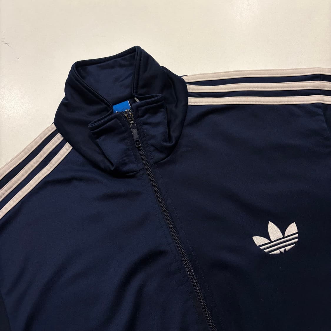 [XL] 11s 아디다스 파이어버드 네이비 삼선 트랙탑 져지 D648 상품이미지3