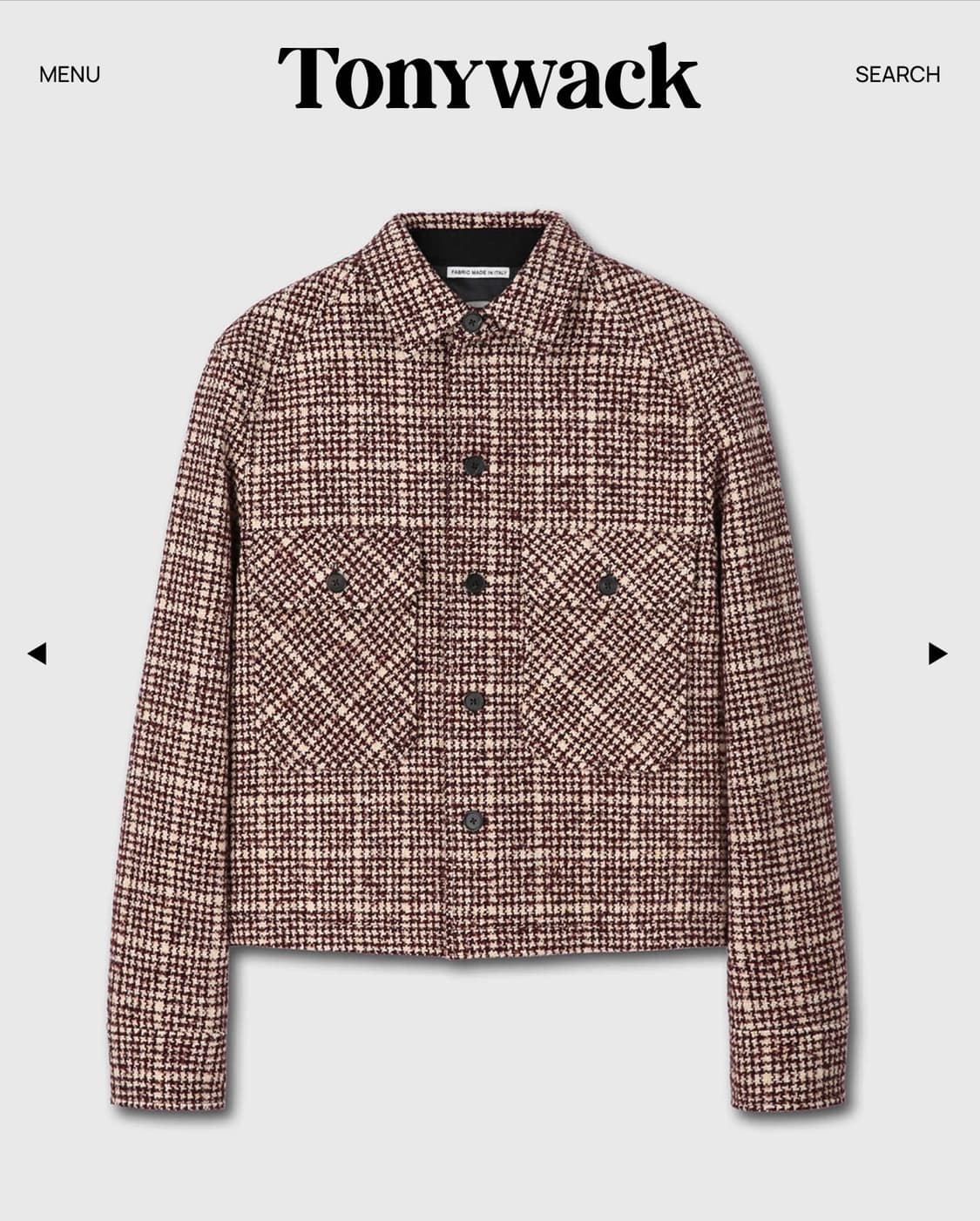 [L] 토니웩 체크 울 트위드 자켓 상품이미지3