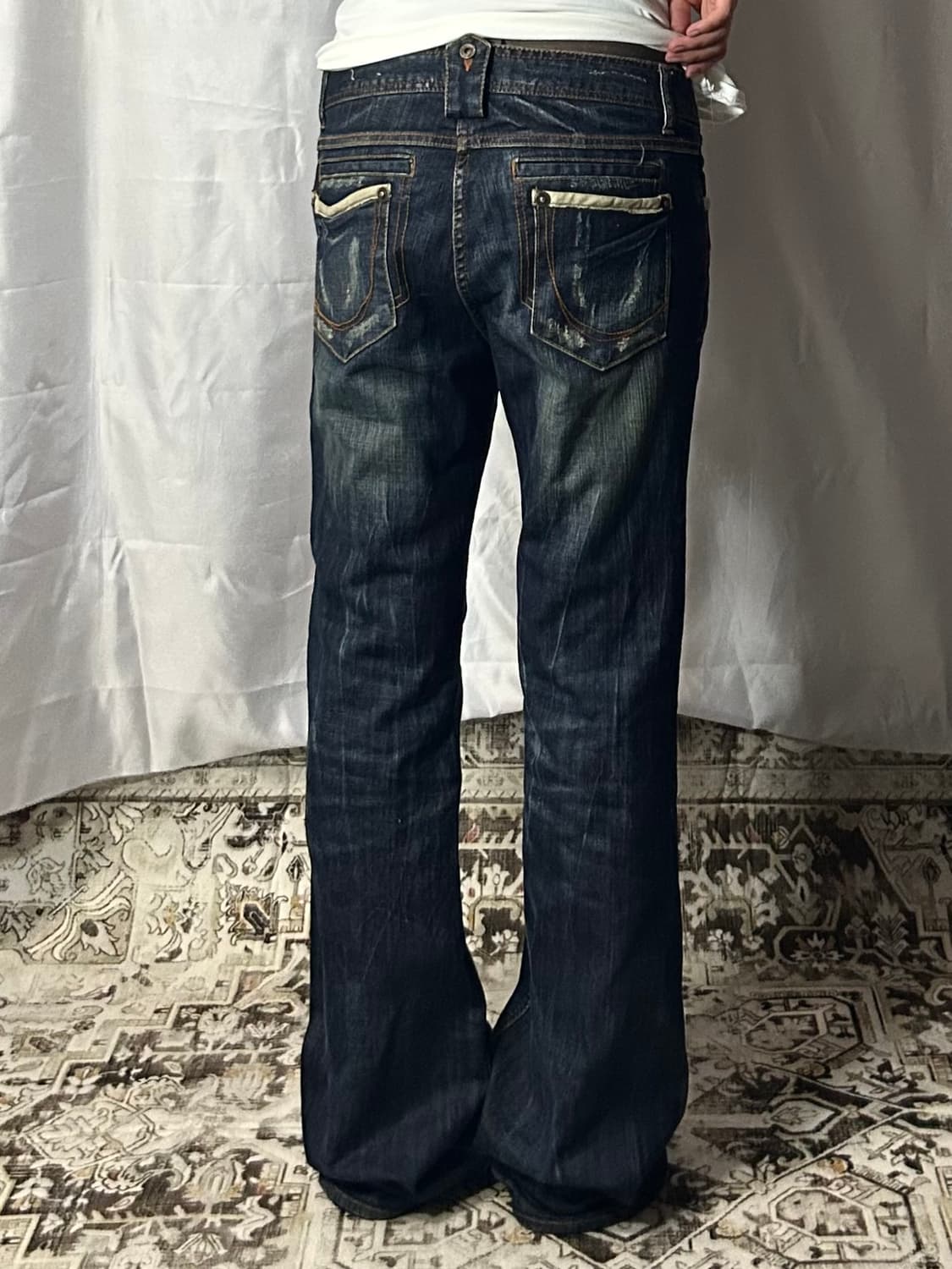 y2k pocket detailed bootscut denim 상품이미지2