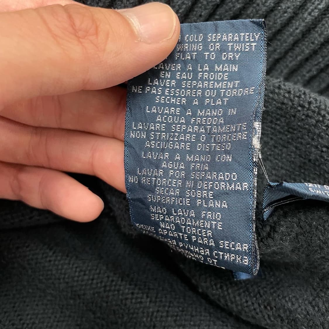 Polo  폴로 랄프로렌 자수로고  블랙 코튼 라운드  상품이미지5