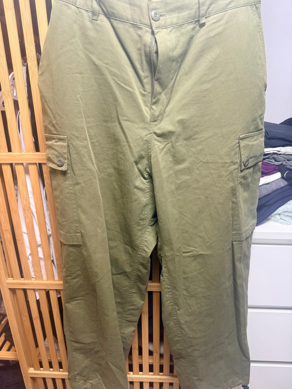 카네이테이 카고팬츠 카키 XL 상품이미지3