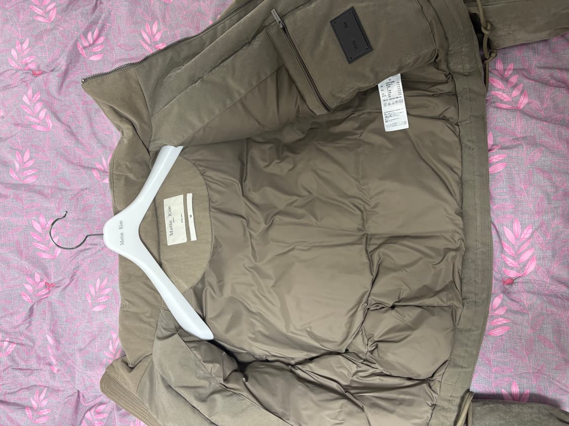 마뗑킴 레이어드 후드 봄버 패딩 상품이미지2