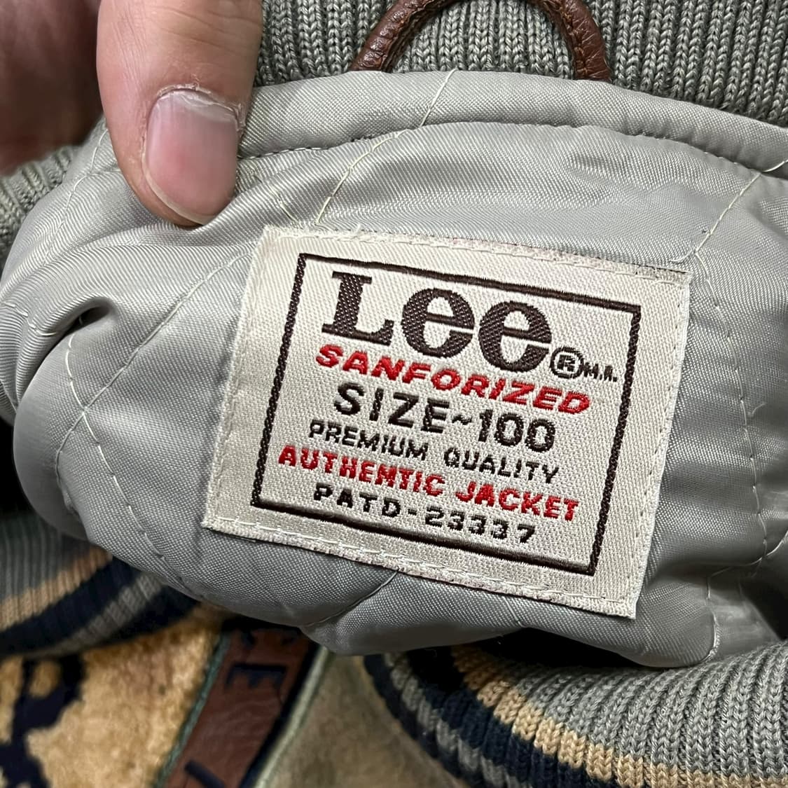  리 레더 바시티자켓 y14110 상품이미지7