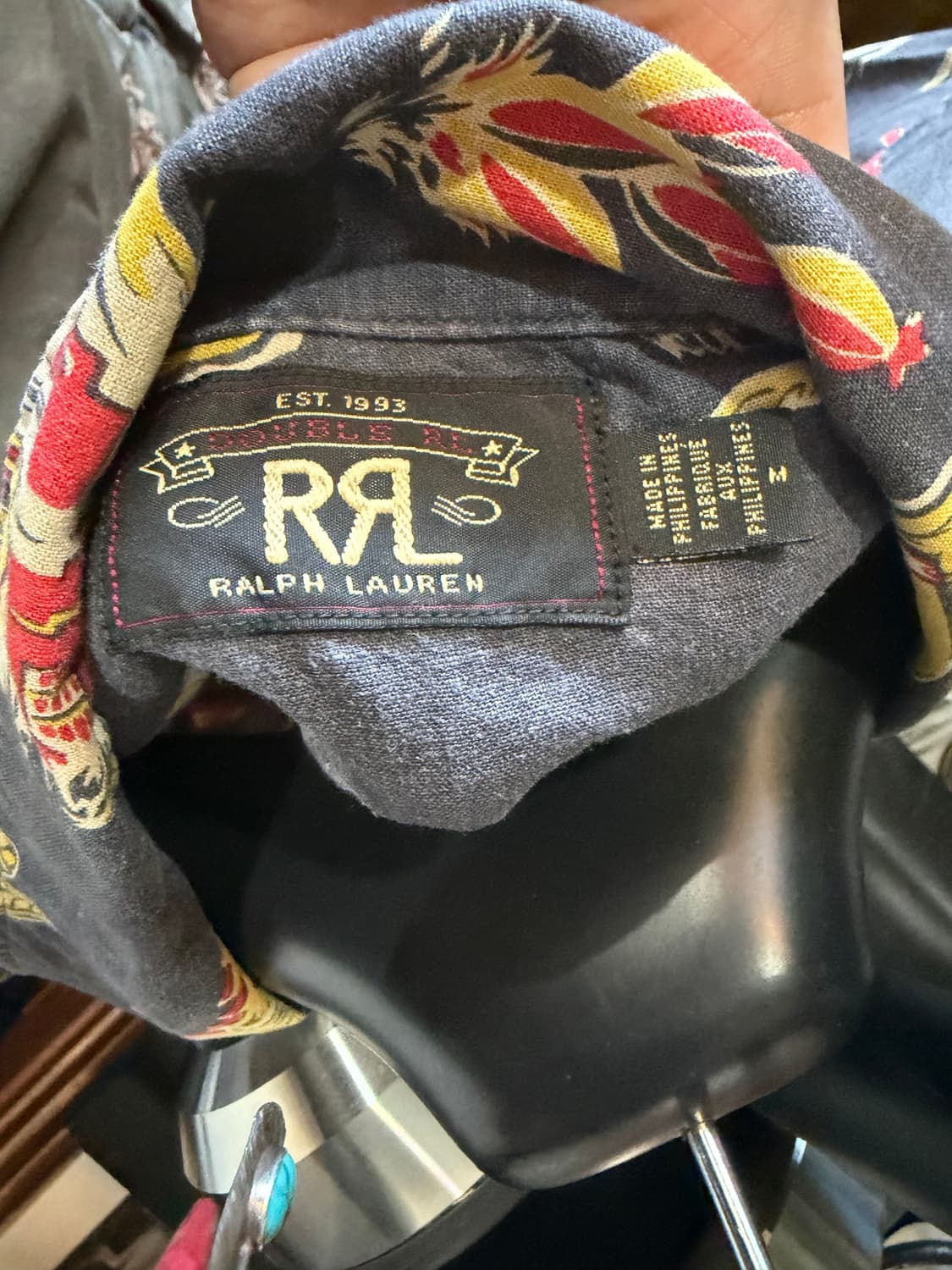 Rrl 린넨 블랜디드 캠프 셔츠 M 상품이미지3