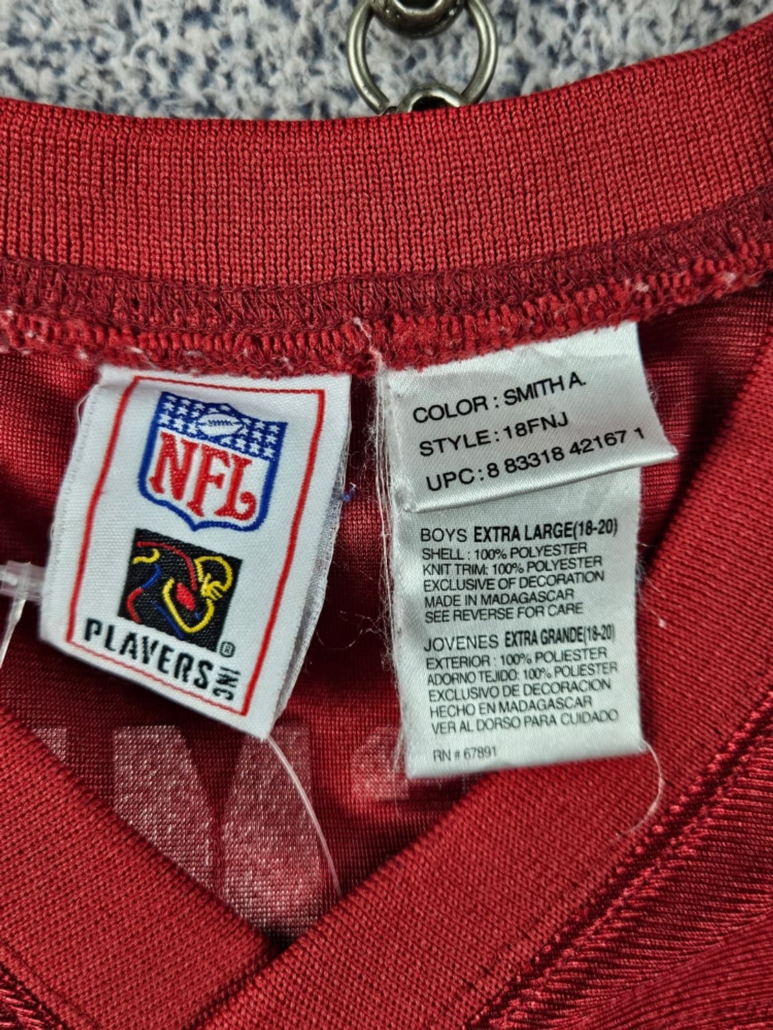 NFL 풋볼 져지 크롭 커스텀 ( M추정 ) / 12394 상품이미지6