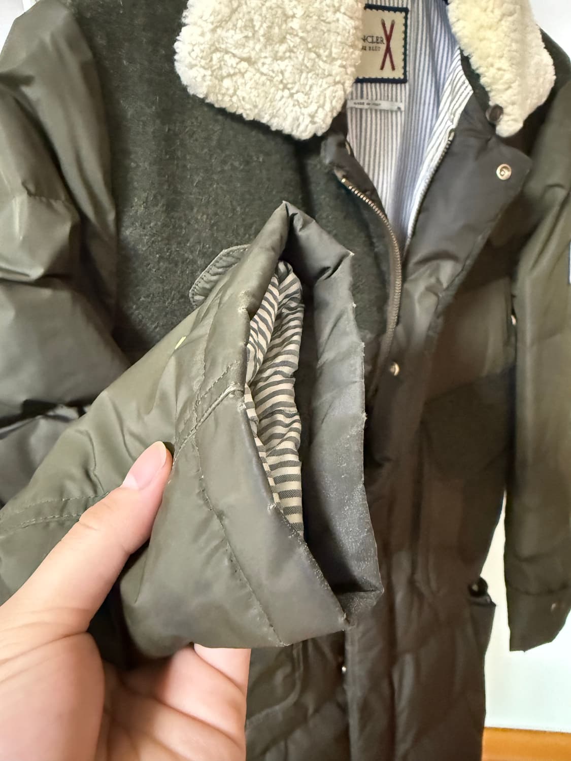 시어링 카라 롱 패딩  상품이미지3