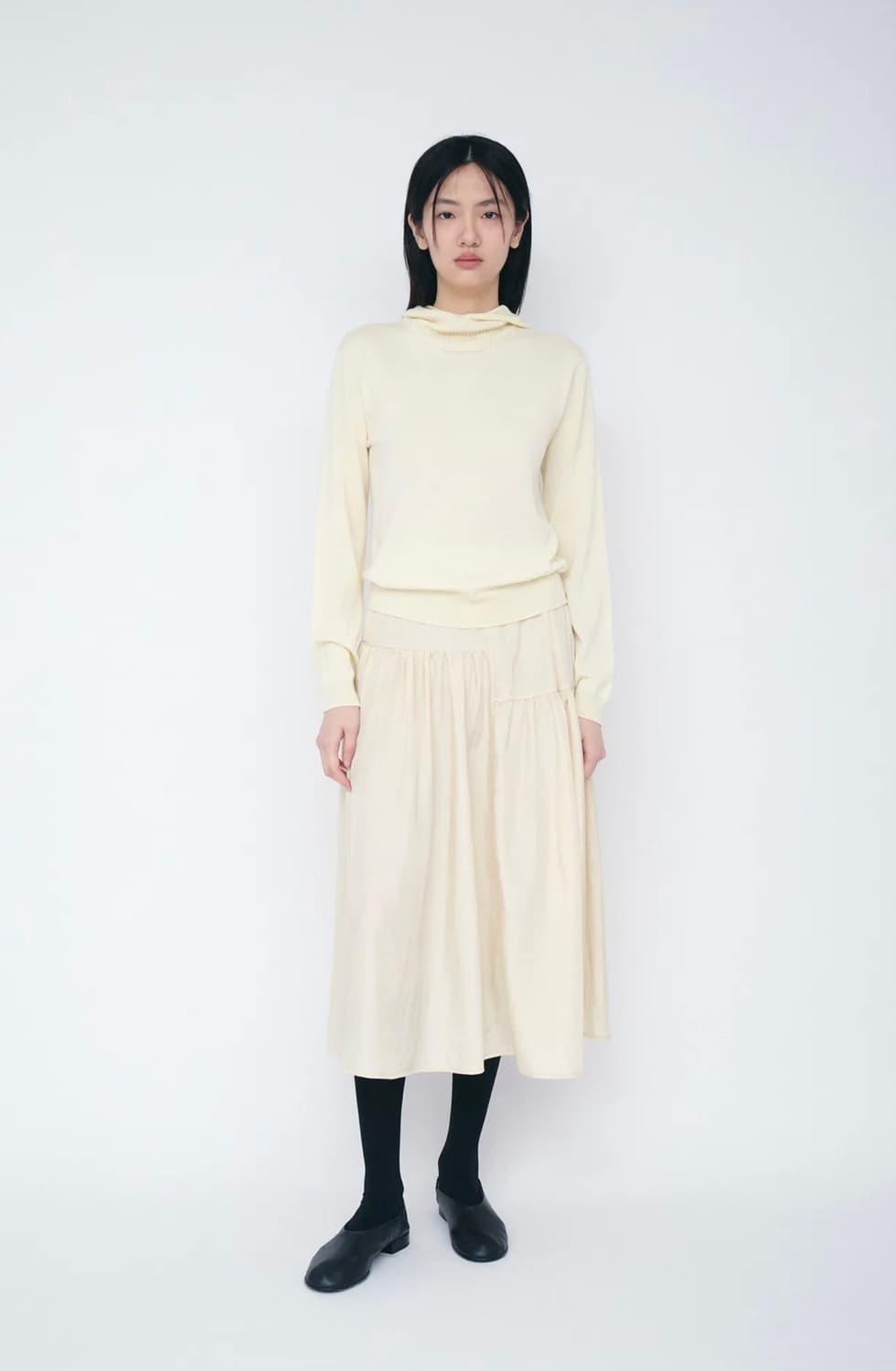 Cosmoss 후디 니트 s사이즈 - 아이보리 판매합니다 상품이미지2