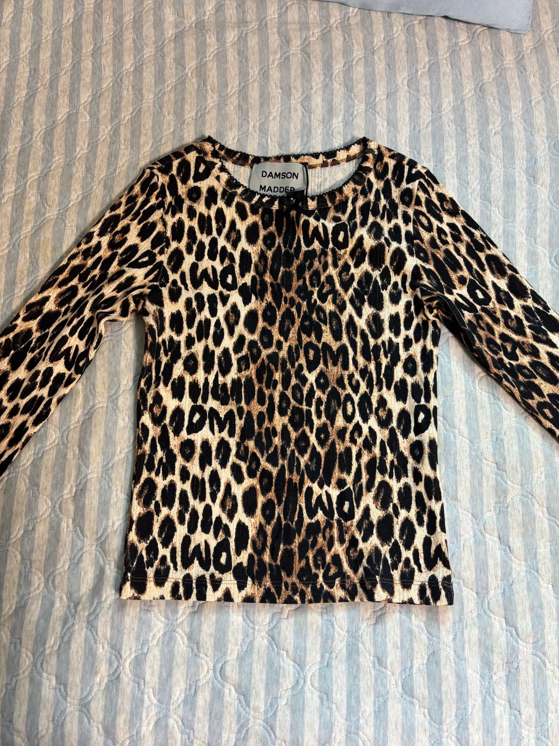Damson madder 레오파드 긴팔 티셔츠 상품이미지3