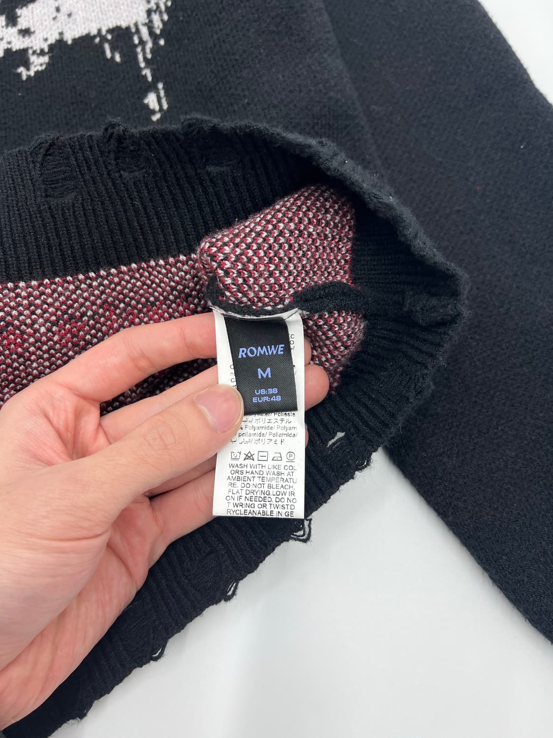 빈티지 y2k 크로스 패턴 니트 상품이미지3