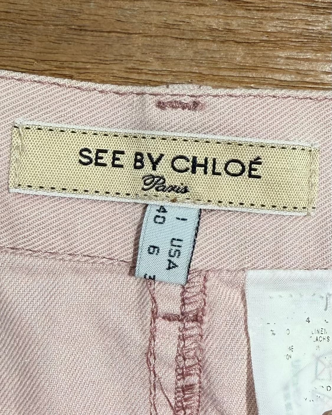 씨 바이 끌로에 핑크 데님 지퍼디테일 미니스커트 상품이미지7